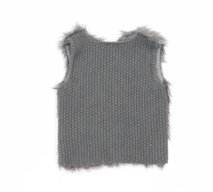 Primark Girls Grey   Cardigan Jumper Size 2-3 Years