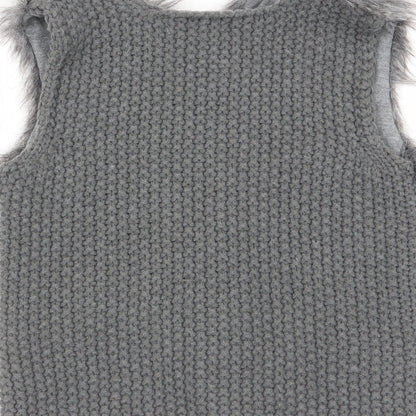 Primark Girls Grey   Cardigan Jumper Size 2-3 Years