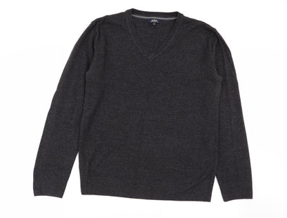 Easy Mens Grey   Pullover Jumper Size M