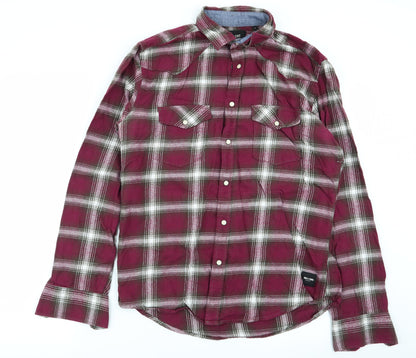 Mens UK Size M only&sons Multicoloured  Button-Up Long Sleeve Casual Shirt