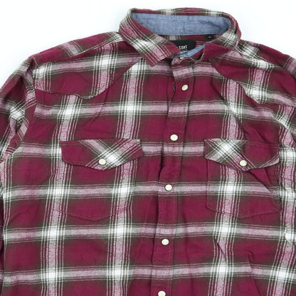 Mens UK Size M only&sons Multicoloured  Button-Up Long Sleeve Casual Shirt