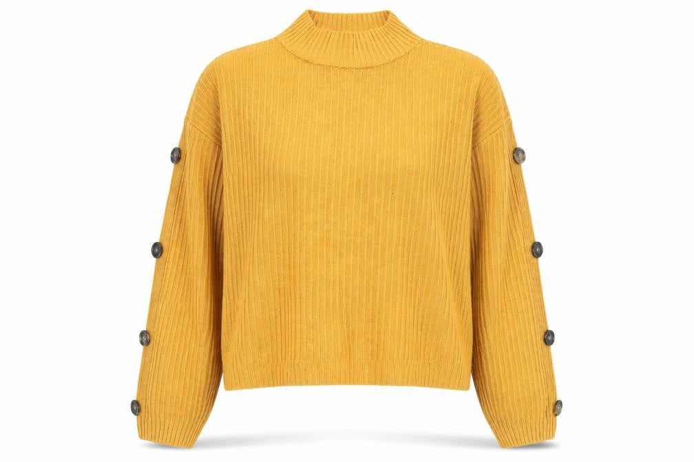 Womens UK Size 12 Primark Yellow Pullover Jumper