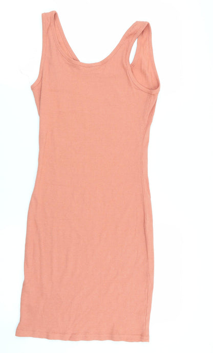 Boohoo Womens Orange   Fit & Flare  Size 10