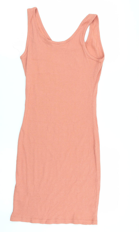 Boohoo Womens Orange   Fit & Flare  Size 10