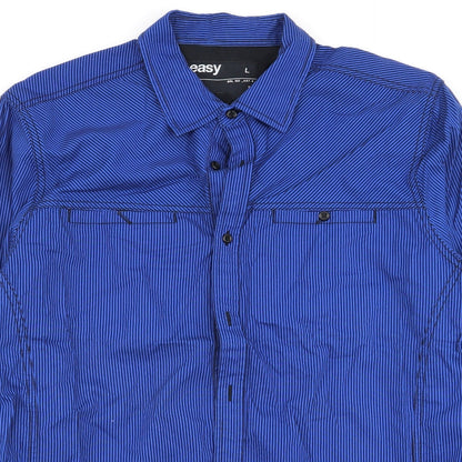 Mens UK Size L Easy Multicoloured  Button-Up Long Sleeve Casual Shirt