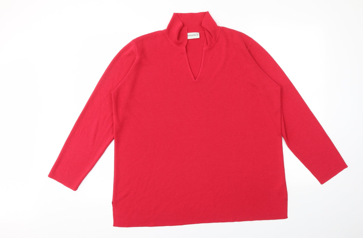 Womens UK Size 18 essence Red Pullover Jumper