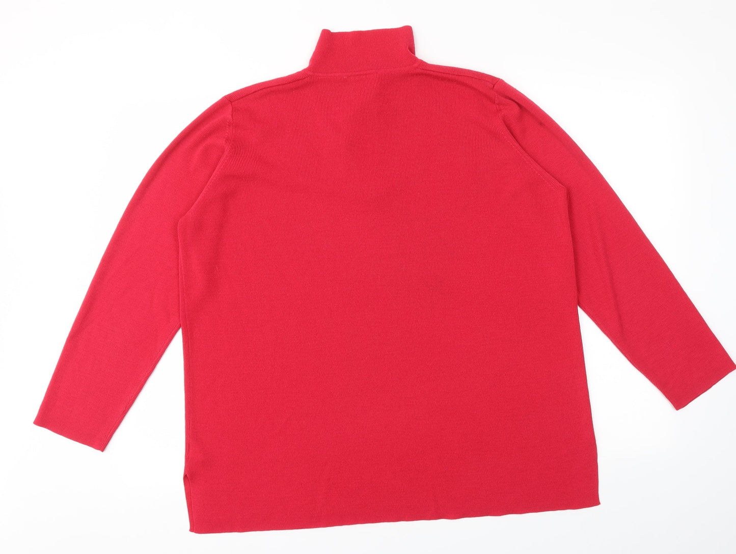Womens UK Size 18 essence Red Pullover Jumper