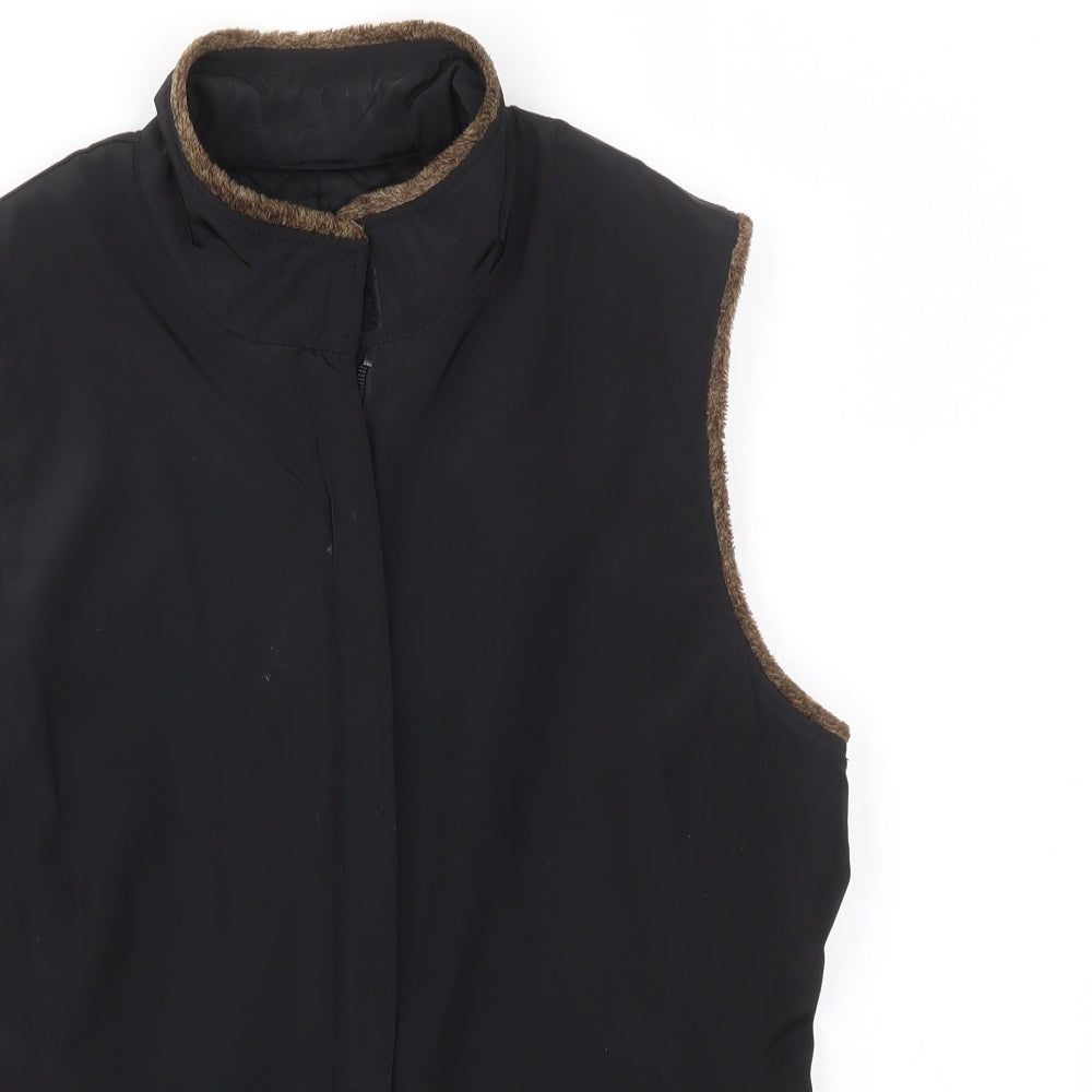 Womens UK Size 8 PLANET Black Gilet