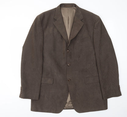 Mens UK Size 42 M&S Regular Brown Suit Jacket