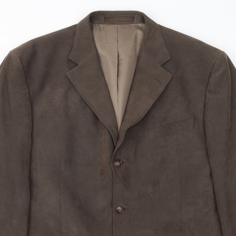 Mens UK Size 42 M&S Regular Brown Suit Jacket
