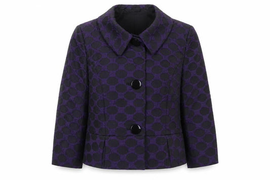 Front view of Phase Eight women’s multicoloured geometric jacket blazer, size UK 10