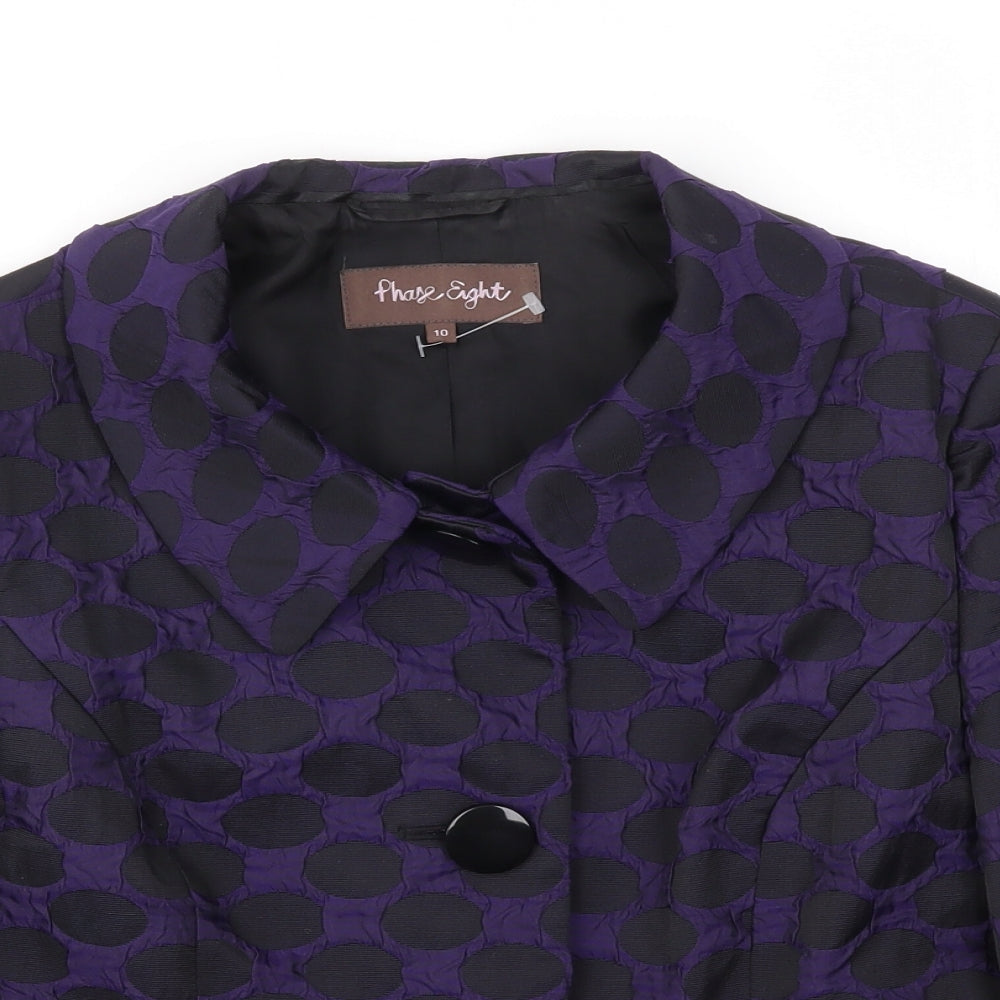 Phase Eight Womens Multicoloured Geometric  Jacket Blazer Size 10