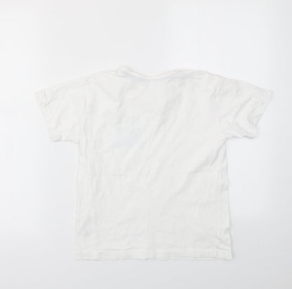 SG Boys White   Basic T-Shirt Size 7-8 Years