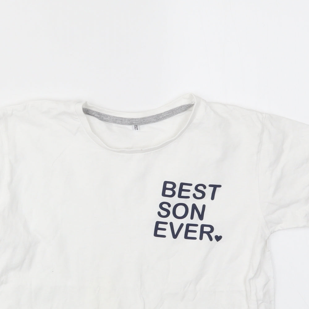 SG Boys White   Basic T-Shirt Size 7-8 Years