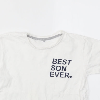 SG Boys White   Basic T-Shirt Size 7-8 Years