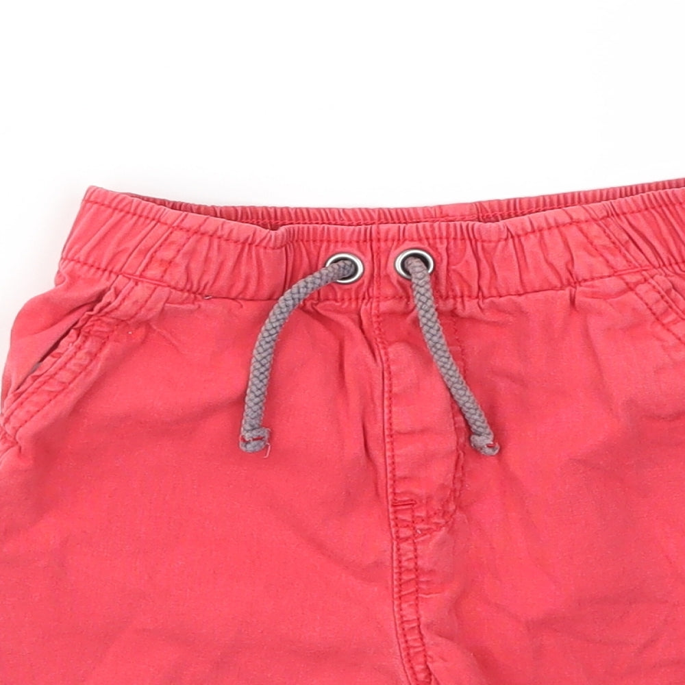 George Boys Red   Cargo Shorts Size 2-3 Years