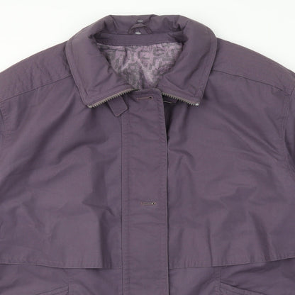 Preworn Womens Purple   Jacket Coat Size 8