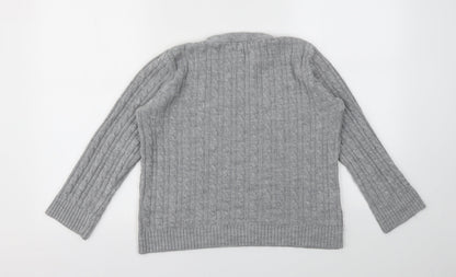 PURE & NATRAD Womens Grey   Pullover Jumper Size S