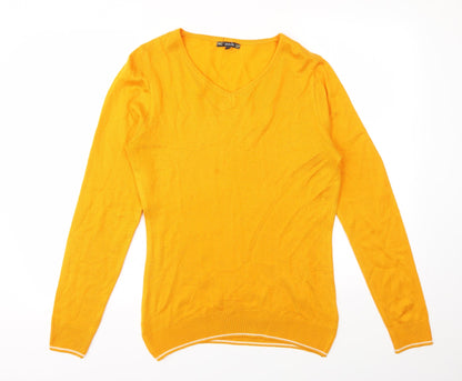 Globus Womens Yellow   Pullover Jumper Size L