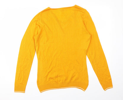 Globus Womens Yellow   Pullover Jumper Size L