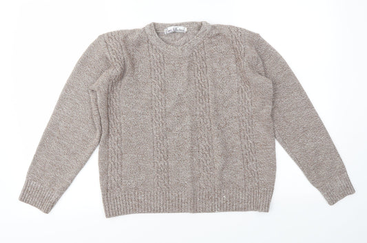 PURE &NATURAL Womens Brown   Pullover Jumper Size M