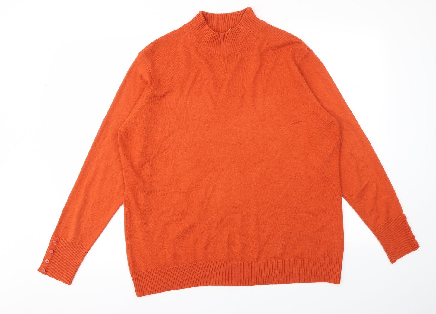 ISLE Womens Orange   Pullover Jumper Size XL