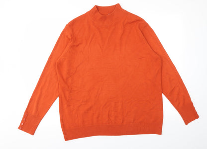 ISLE Womens Orange   Pullover Jumper Size XL