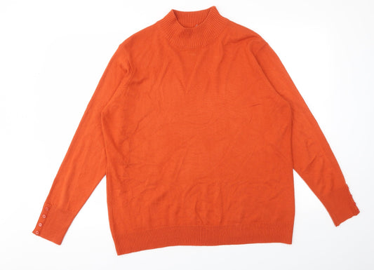 ISLE Womens Orange   Pullover Jumper Size XL