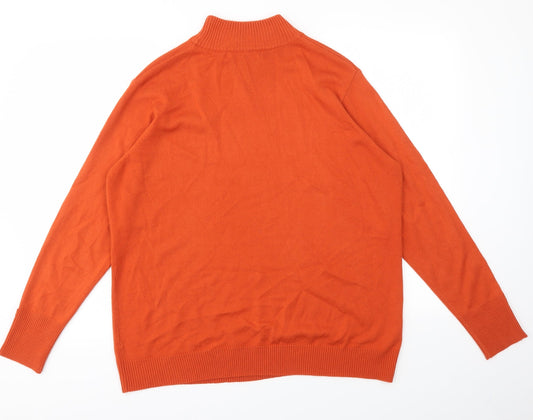 ISLE Womens Orange   Pullover Jumper Size XL