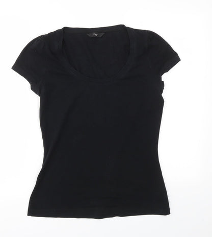 F&F Womens Black   Basic T-Shirt Size 12