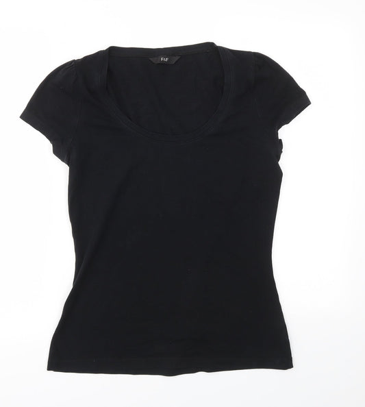 F&F Womens Black   Basic T-Shirt Size 12