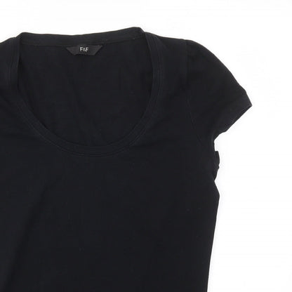 F&F Womens Black   Basic T-Shirt Size 12