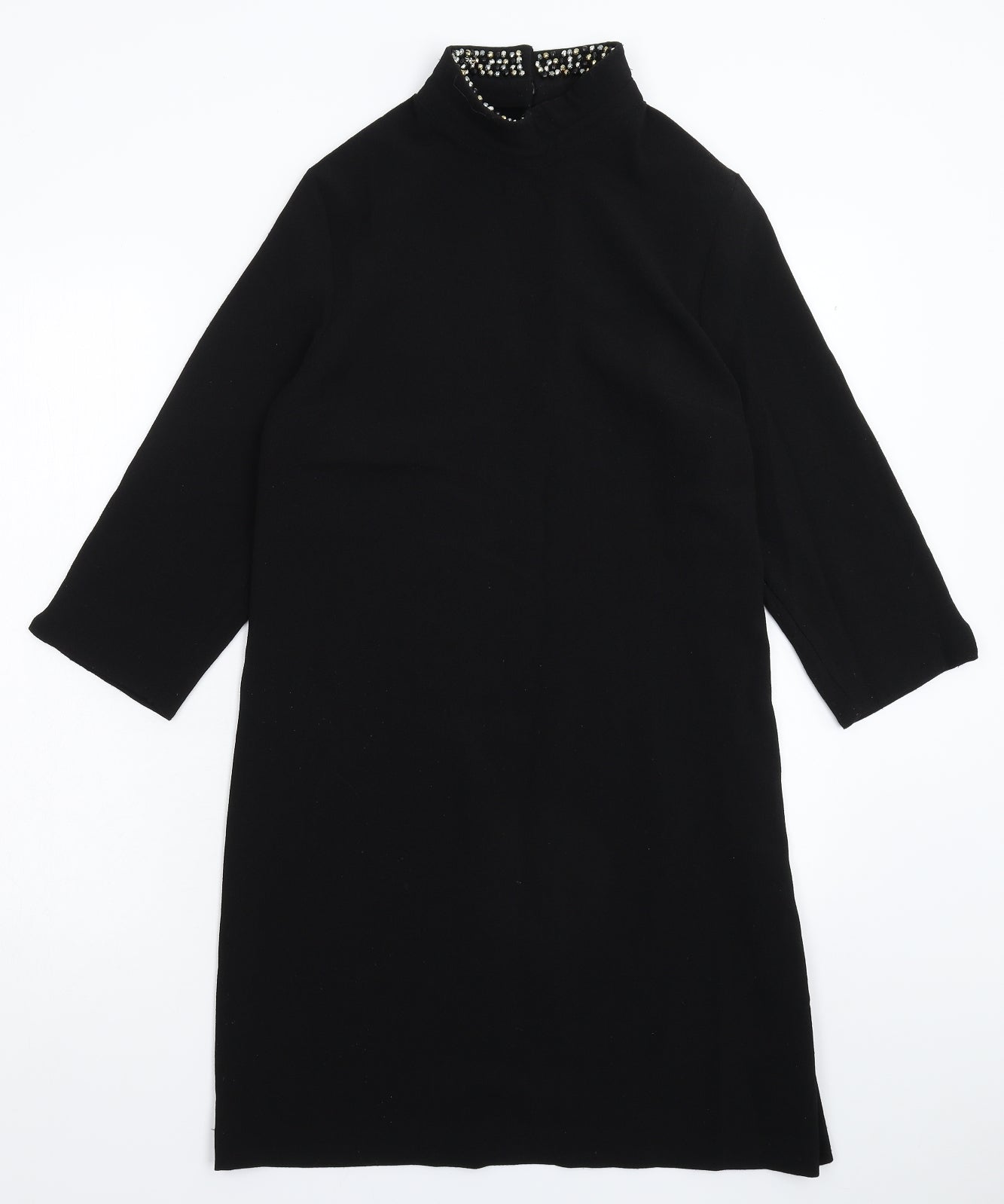 Peacocks Womens Black   Jumper Dress  Size 10