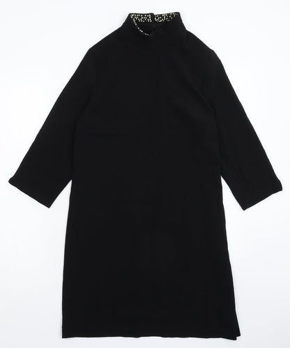 Peacocks Womens Black   Jumper Dress  Size 10