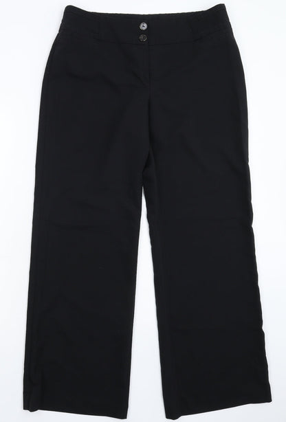 Womens UK Size 12 Dunnes Stores Regular Fit Dress Pants Black Trousers