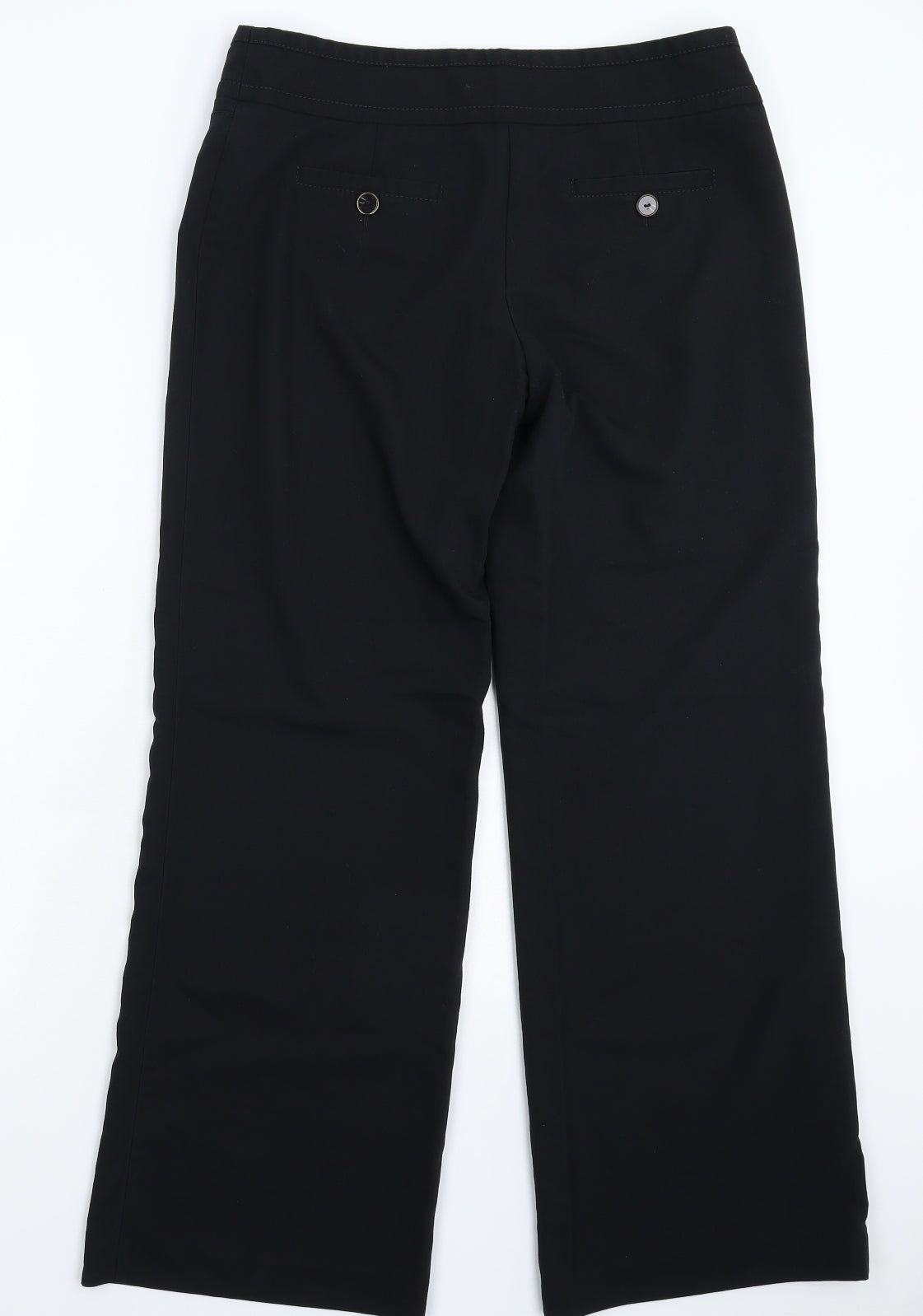 Womens UK Size 12 Dunnes Stores Regular Fit Dress Pants Black Trousers