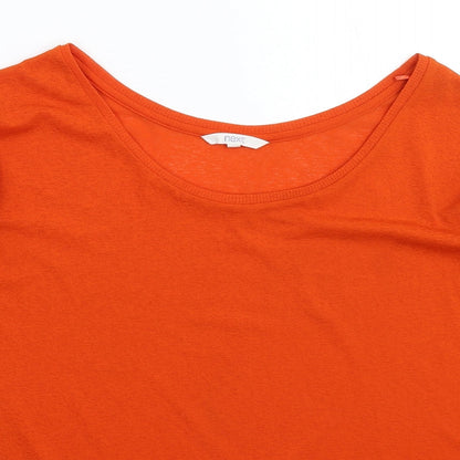 Womens UK Size 8 NEXT Orange Basic Blouse