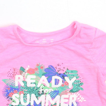 F&F Girls Pink   Basic T-Shirt Size 6-9 Months