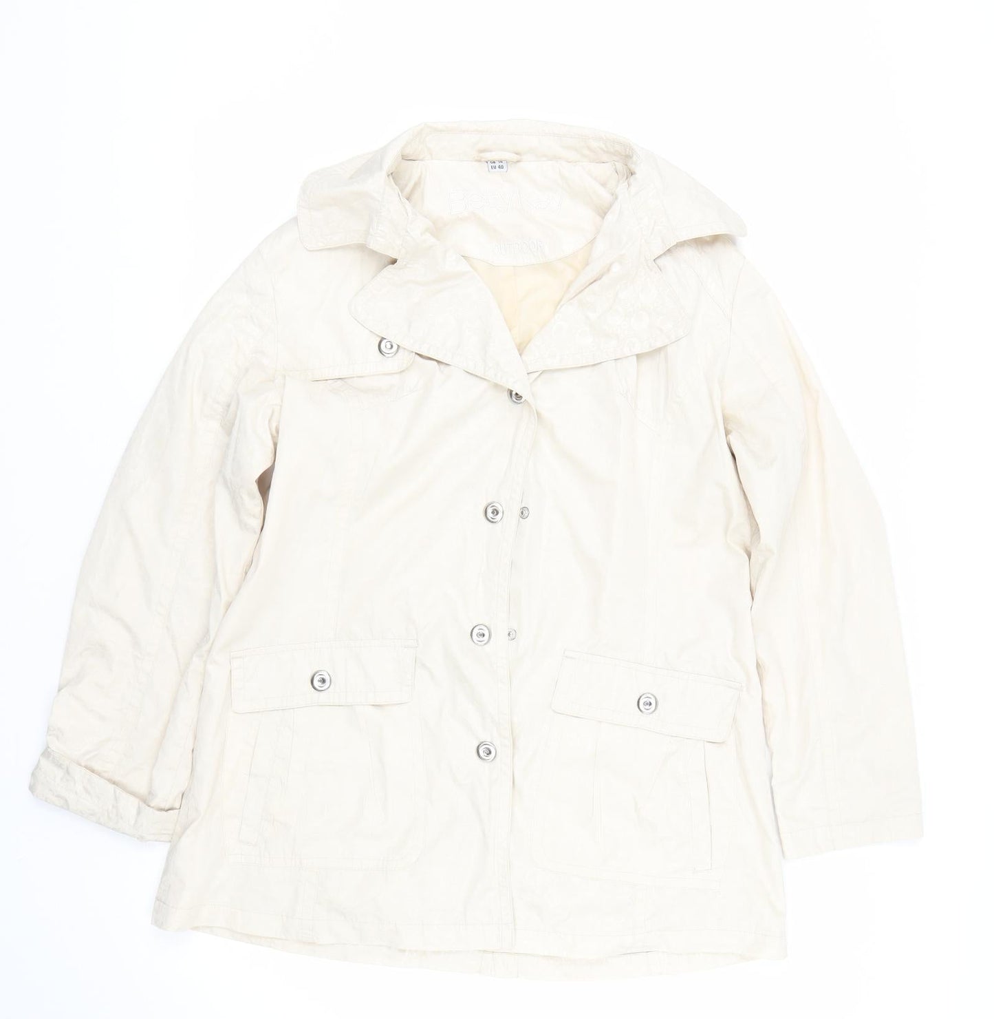 Womens UK Size 14 Betty Kay Beige Rain Coat