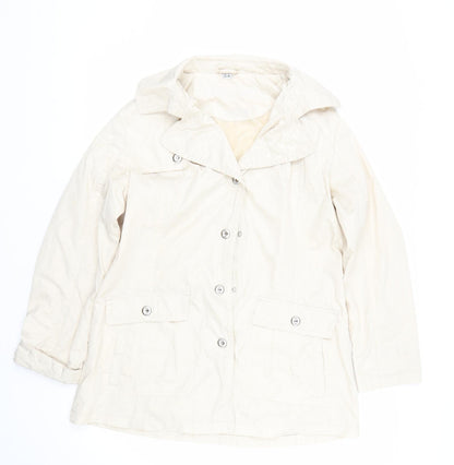 Womens UK Size 14 Betty Kay Beige Rain Coat