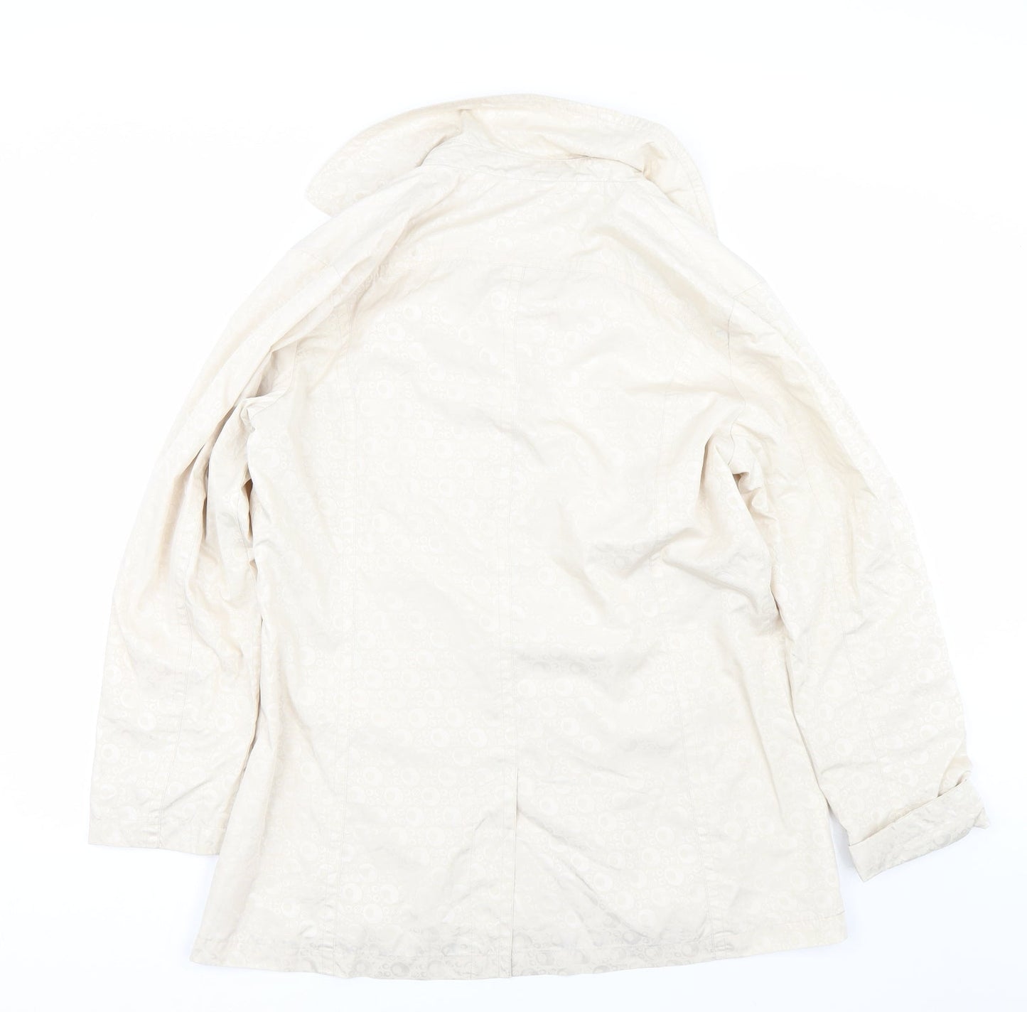 Womens UK Size 14 Betty Kay Beige Rain Coat