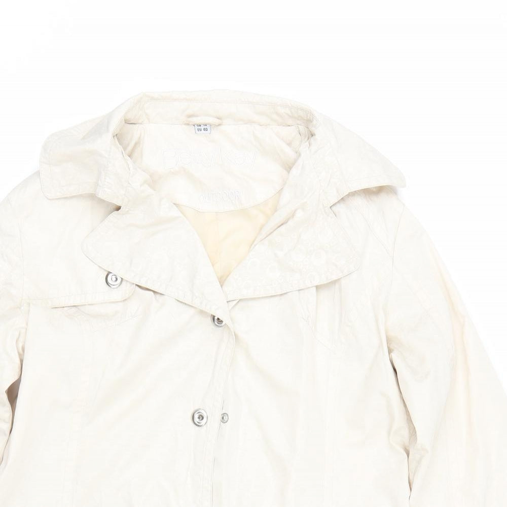 Womens UK Size 14 Betty Kay Beige Rain Coat