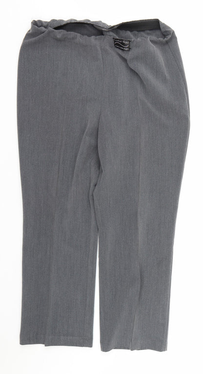 Womens UK Size 12 bm Collection Regular Fit  Grey Trousers