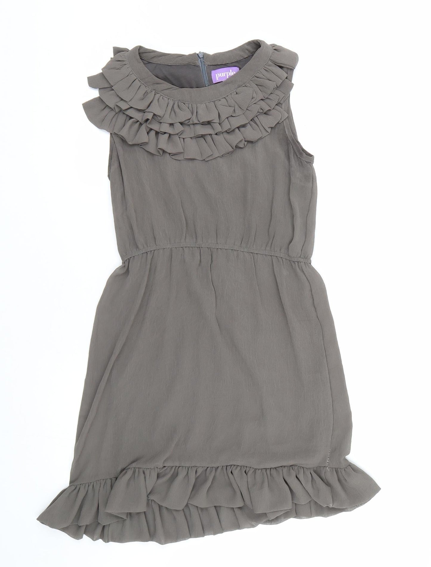 Purple Womens Grey   Fit & Flare  Size M