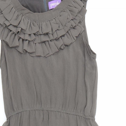 Purple Womens Grey   Fit & Flare  Size M