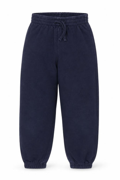 Front view of Tu girls’ blue jogger trousers, size 9, months - pe kit
