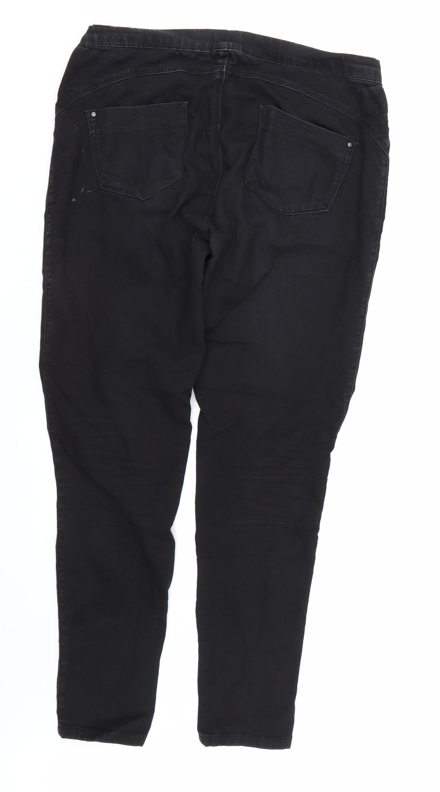 Denim co Womens Black  Denim Jegging Jeans Size 12 L28 in