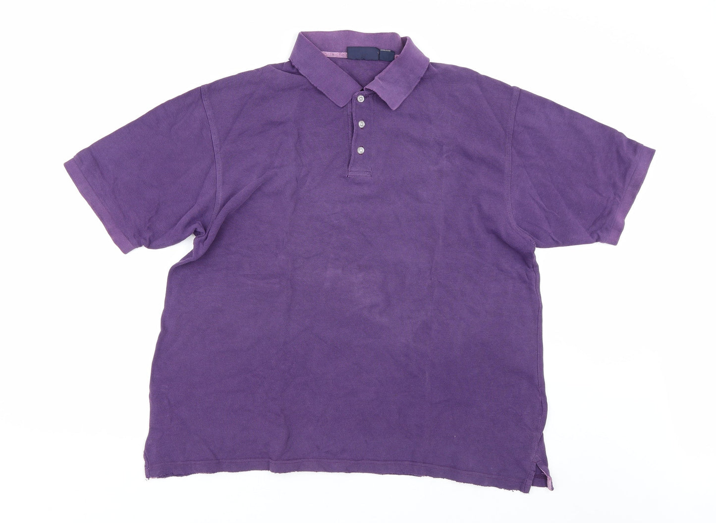 Basics Editions Mens Purple    Polo Size L