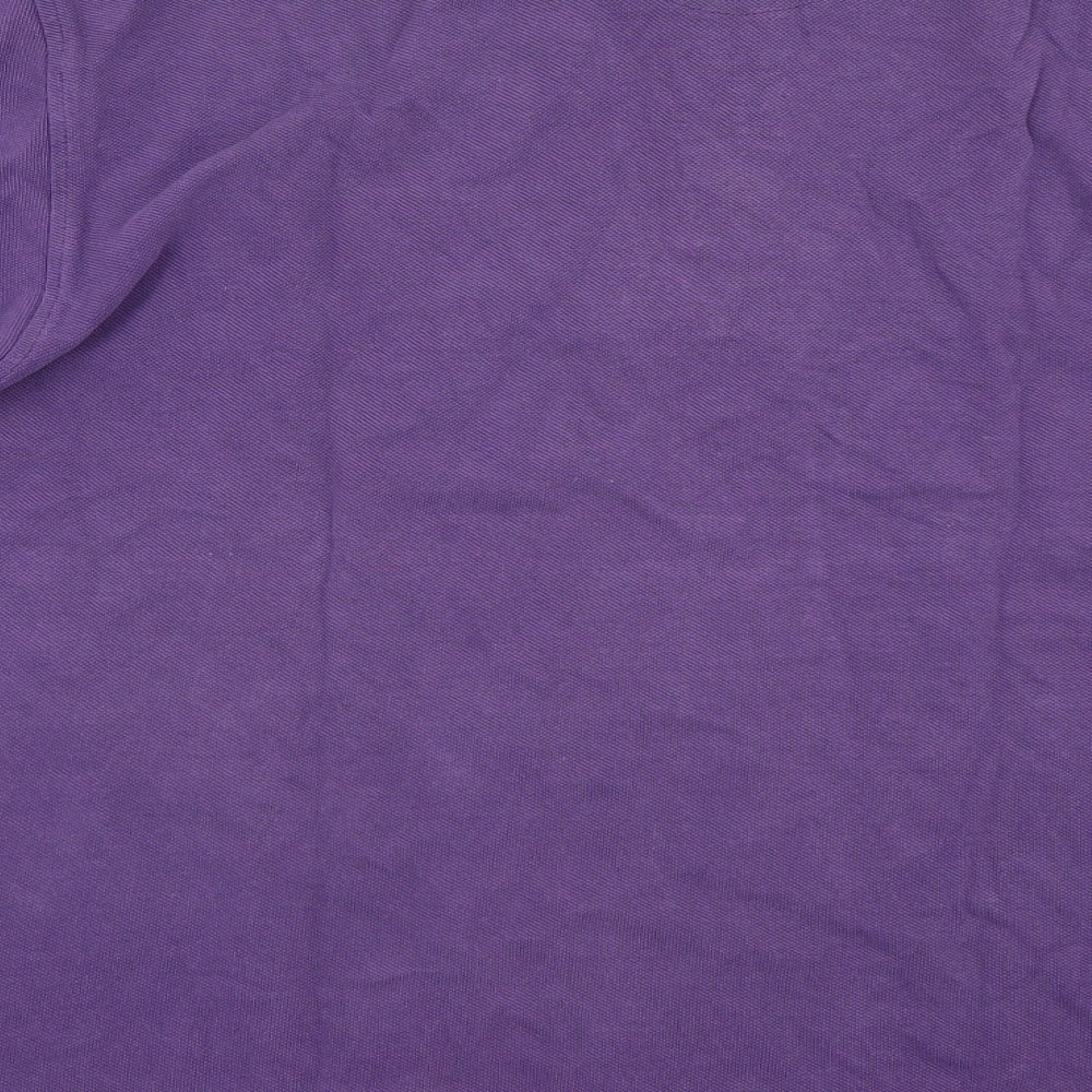 Basics Editions Mens Purple    Polo Size L