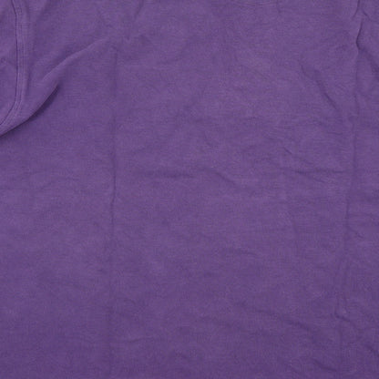 Basics Editions Mens Purple    Polo Size L